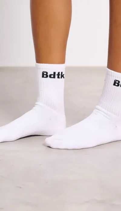 BodyTalk Unisex Κάλτσες Τέννις 2Ζεύγη Άσπρες