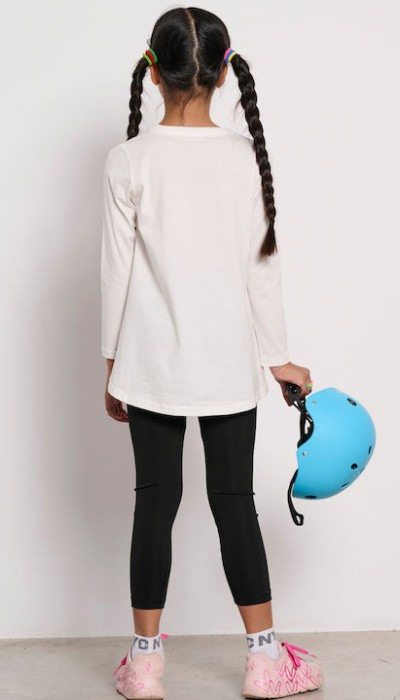 BodyTalk Παιδικό κολάν για κορίτσια Ψηλόμεσο Μαύρο