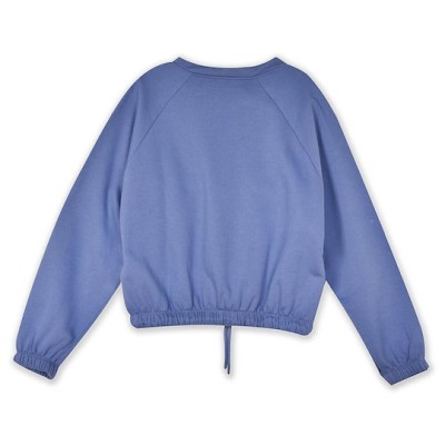 BodyTalk Γυναικεία μπλούζα "less is more" crop top fleece μωβ