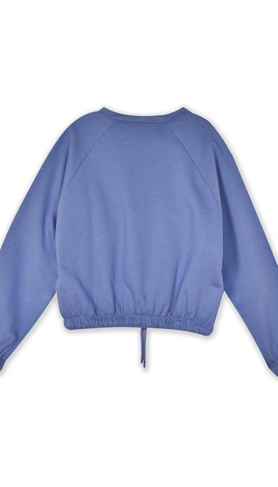 BodyTalk Γυναικεία μπλούζα "less is more" crop top fleece μωβ