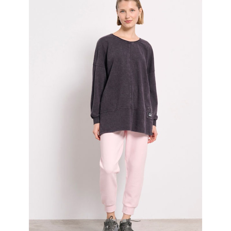 Bodytalk Γυναικεία Μπλούζα Μακρυμάνικη 'Washed" Μαύρη Bodytalk Γυναικεία Μπλούζα Μακρυμάνικη 'Washed" Μαύρη