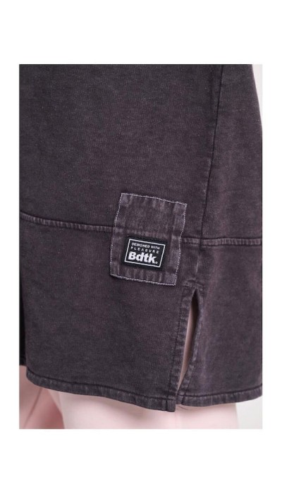 Bodytalk Γυναικεία Μπλούζα  Μακρυμάνικη 'Washed" Μαύρη