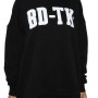 BodyTalk Γυναικεία oversized μακρυμάνικη μπλούζα `NEW LOGO` Μαύρη