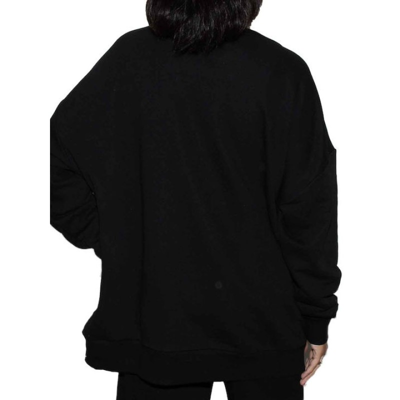BodyTalk Γυναικεία oversized μακρυμάνικη μπλούζα `NEW LOGO` Μαύρη BodyTalk Γυναικεία oversized μακρυμάνικη μπλούζα `NEW LOGO` Μαύρη