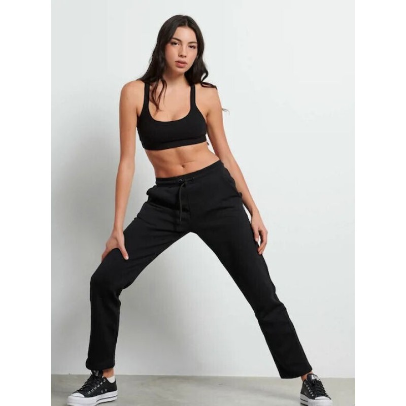 BodyTalk Γυναικείο Παντελόνι Φόρμας "Pants On" Μαύρο BodyTalk Γυναικείο Παντελόνι Φόρμας "Pants On" Μαύρο