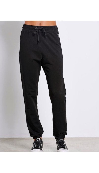 BodyTalk Γυναικεία αθλητική jogger φόρμα `PANTS ON` μαύρη