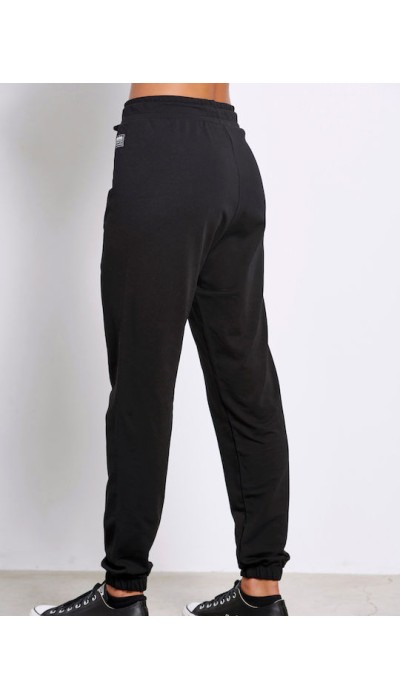 BodyTalk Γυναικεία αθλητική jogger φόρμα `PANTS ON` μαύρη
