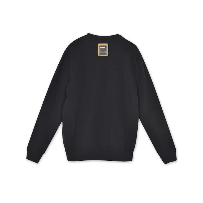 BodyTalk Ανδρική Μακρυμάνικη Μπλούζα Με Ανάγλυφο Τύπωμα `COPYRIGHT` Μαύρη