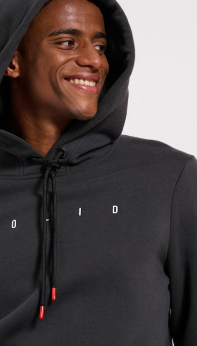 BodyTalk Ανδρική Μπλούζα Φούτερ "Solid" με Κουκούλα και Τσέπες Γκρι