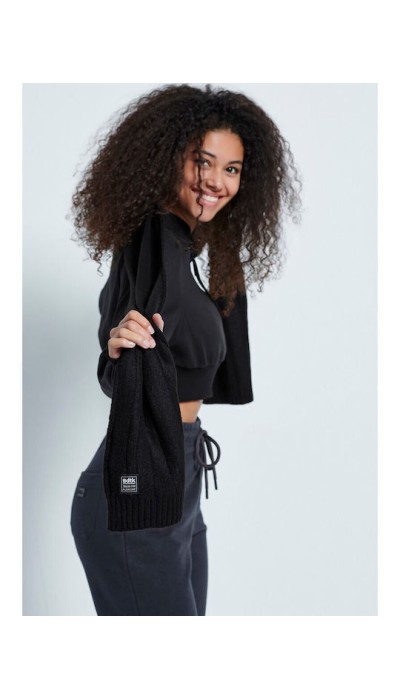 BodyTalk Unisex Κασκόλ Μαύρο
