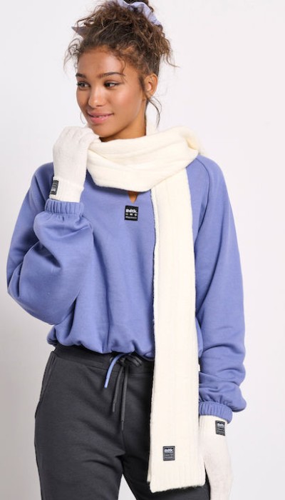 BodyTalk Unisex Κασκόλ Εκρού