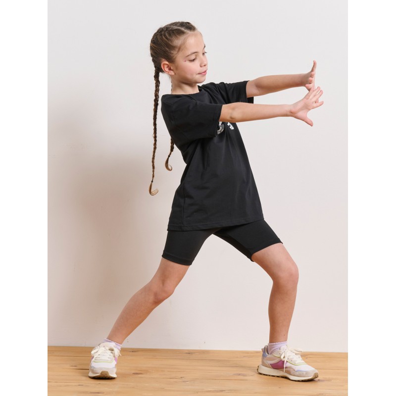 BodyTalk Παιδικό ποδηλατικό κολάν για κορίτσια μαύρο