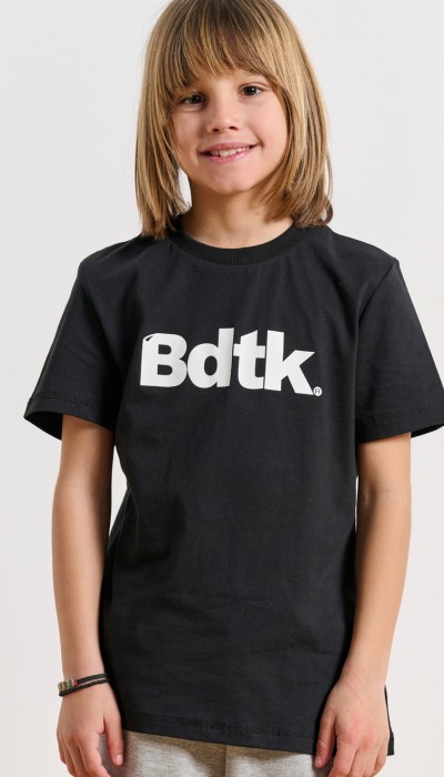 BodyTalk Παιδική κοντομάνικη μπλούζα  για αγόρια μαύρη