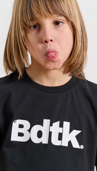 BodyTalk Παιδική κοντομάνικη μπλούζα  για αγόρια μαύρη