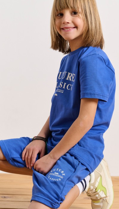 BodyTalk Παιδική κοντομάνικη μπλούζα μπλε