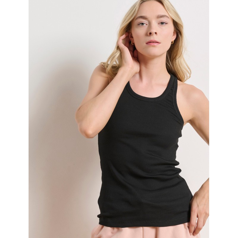 BodyTalk Γυναικεία μπλούζα τιράντα με αθλητική πλάτη μαύρη