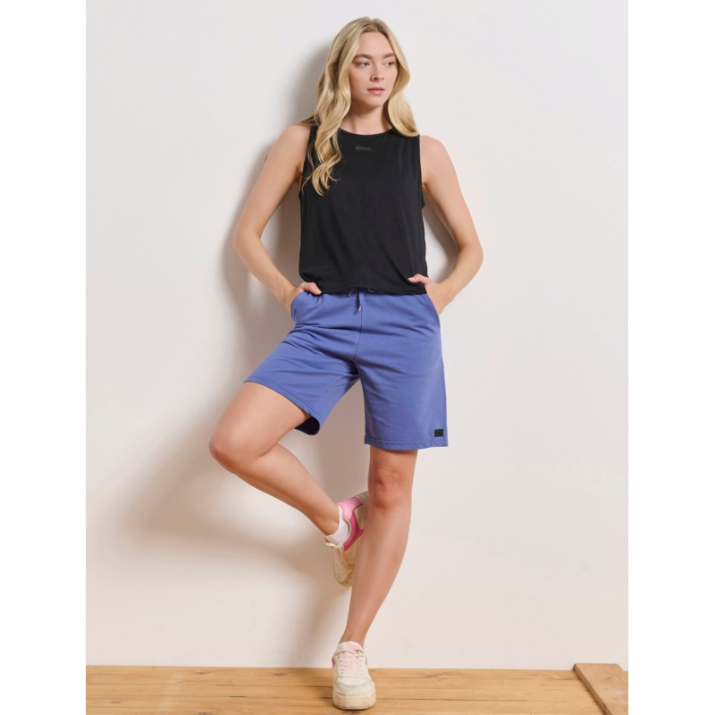 BodyTalk Γυναικεία Βερμούδα βαμβακερή μωβ BodyTalk Γυναικεία Βερμούδα βαμβακερή μωβ