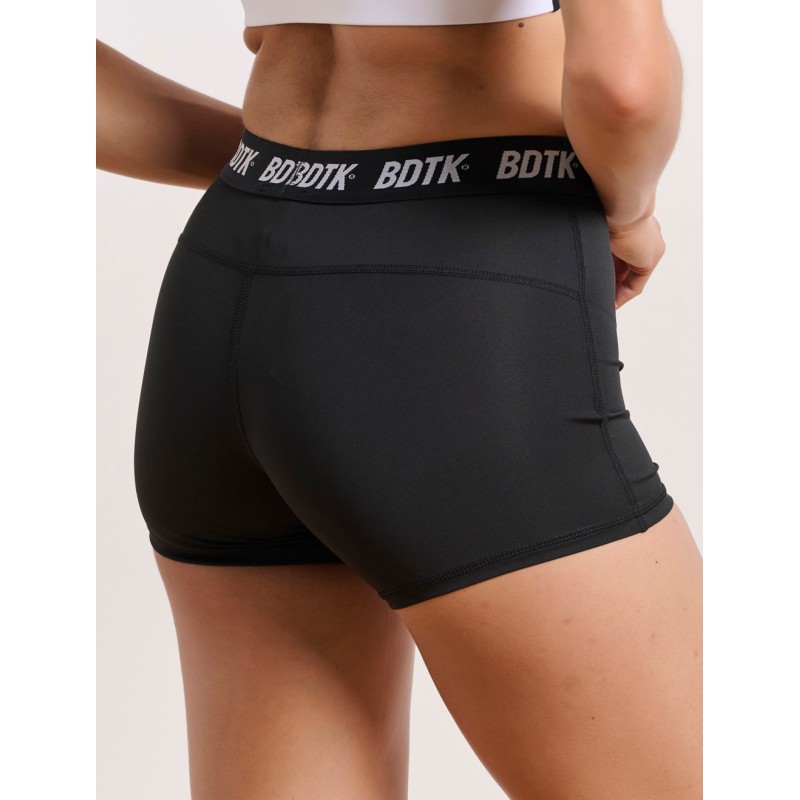 BodyTalk Γυναικείο κολάν σορτς με λογότυπο στο λάστιχο μαύρο BodyTalk Γυναικείο κολάν σορτς με λογότυπο στο λάστιχο μαύρο