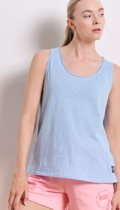 BodyTalk Γυναικεία μπλούζα τιράντα σιελ