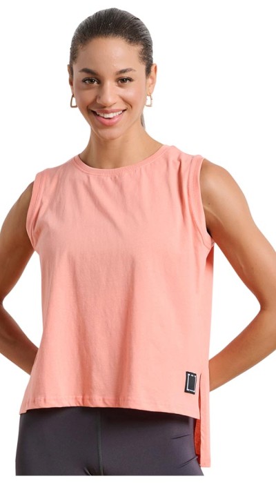 BodyTalk Γυναικεία αμάνικη μπλούζα κοραλί