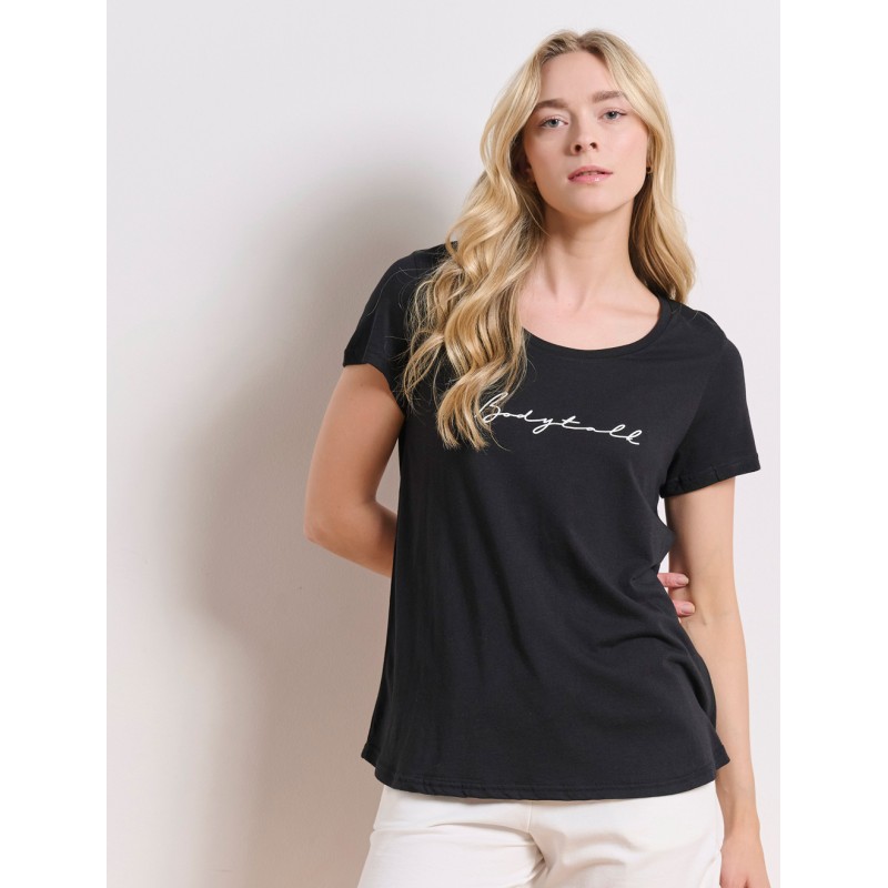 BodyTalk Γυναικεία μπλούζα κοντομάνικη μαύρη BodyTalk Γυναικεία μπλούζα κοντομάνικη μαύρη