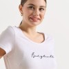 BodyTalk Γυναικεία μπλούζα κοντομάνικη άσπρη BodyTalk Γυναικεία μπλούζα κοντομάνικη άσπρη