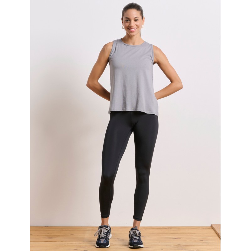 BodyTalk Γυναικεία μπλούζα αμάνικη με άνοιγμα στην πλάτη γκρι BodyTalk Γυναικεία μπλούζα αμάνικη με άνοιγμα στην πλάτη γκρι
