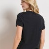 BodyTalk Γυαναικεία κοντομάνικη μπλούζα με λογότυπο "BDTK" βαμβακερή μαύρη