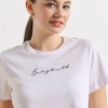BodyTalk Γυαναικεία κοντομάνικη μπλούζα με λογότυπο "BDTK" βαμβακερή άσπρη