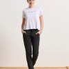 BodyTalk Γυαναικεία κοντομάνικη μπλούζα με λογότυπο "BDTK" βαμβακερή άσπρη