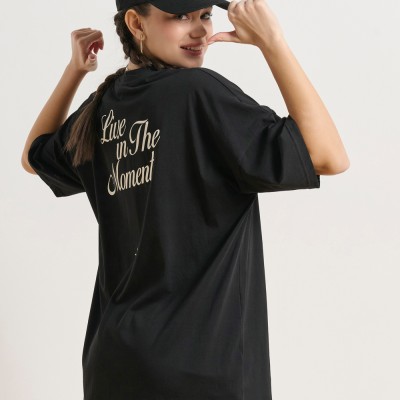 BodyTalk Γυναικεία μπλούζα oversized μαύρη