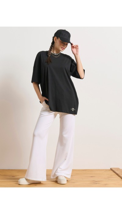 BodyTalk Γυναικεία μπλούζα oversized μαύρη