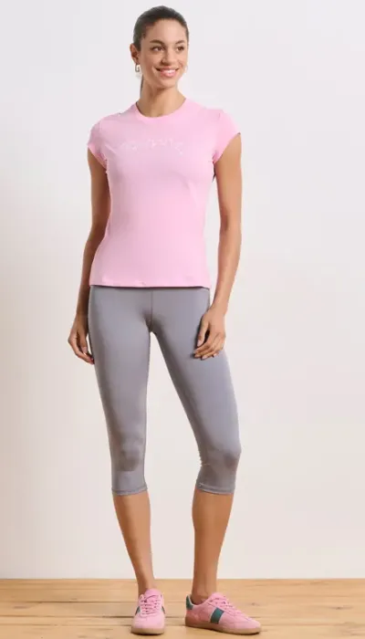 BodyTalk Γυναικείο κολάν κάπρι 3/4 γκρι