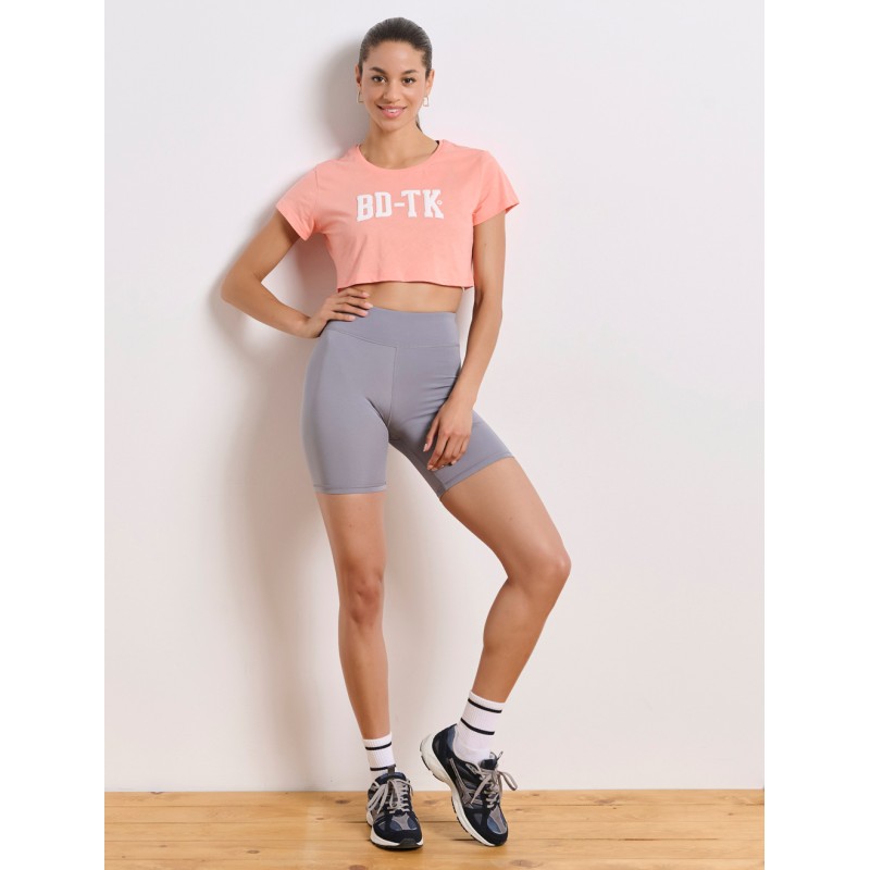 BodyTalk Γυναικείο Ψηλόμεσο κολάν 2/4 γκρι BodyTalk Γυναικείο Ψηλόμεσο κολάν 2/4 γκρι