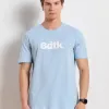 BodyTalk Ανδρική κοντομάνικη μπλούζα σιέλ BodyTalk Ανδρική κοντομάνικη μπλούζα σιέλ