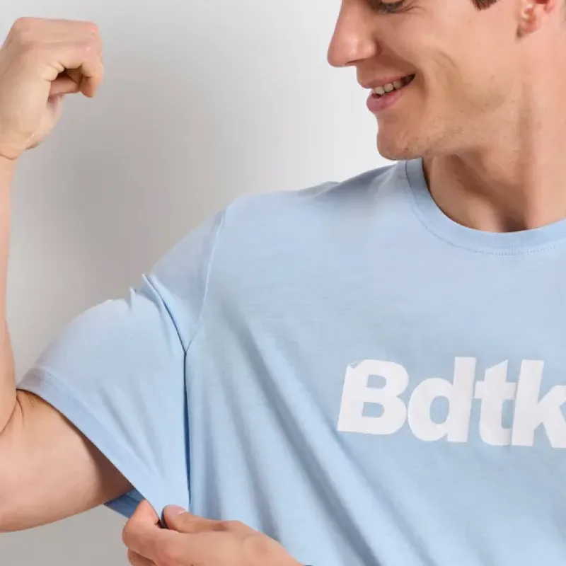 BodyTalk Ανδρική κοντομάνικη μπλούζα σιέλ BodyTalk Ανδρική κοντομάνικη μπλούζα σιέλ