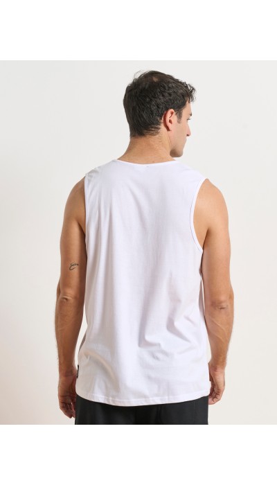 BodyTalk Ανδρική αθλητική αμάνικη μπλούζα άσπρη