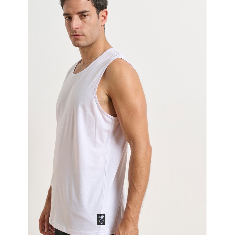 BodyTalk Ανδρική αθλητική αμάνικη μπλούζα άσπρη BodyTalk Ανδρική αθλητική αμάνικη μπλούζα άσπρη