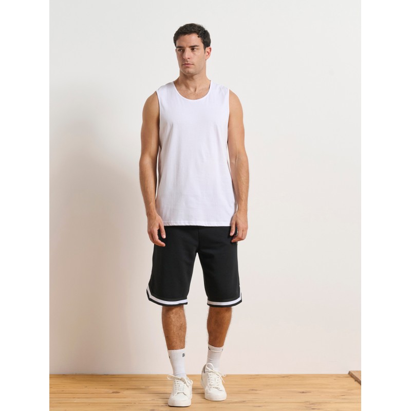 BodyTalk Ανδρική αθλητική αμάνικη μπλούζα άσπρη BodyTalk Ανδρική αθλητική αμάνικη μπλούζα άσπρη
