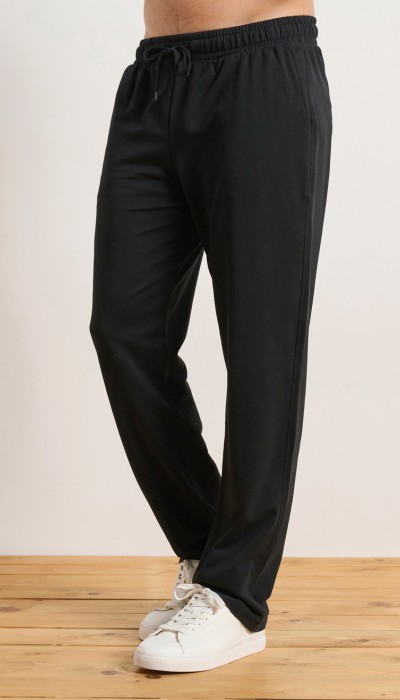 BodyTalk Ανδρικό παντελόνι φόρμας βαμβακερό μαύρο