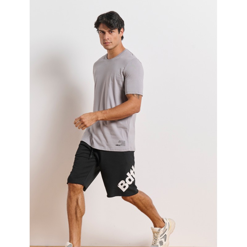 BodyTalk Ανδρική αθλητική βερμούδα Pants on μαύρη BodyTalk Ανδρική αθλητική βερμούδα Pants on μαύρη