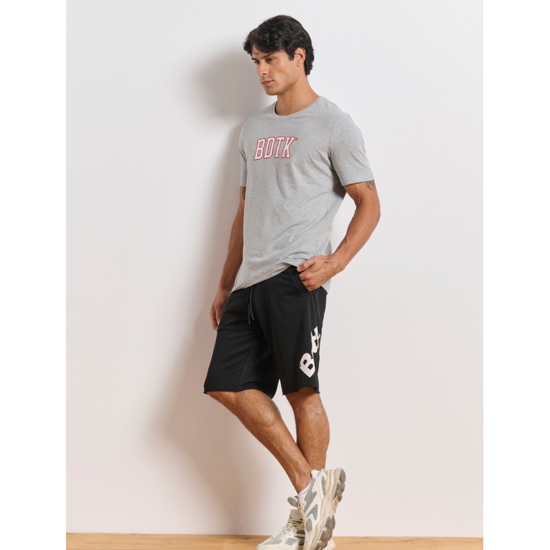 BodyTalk Ανδρική αθλητική βερμούδα Pants on μαύρη BodyTalk Ανδρική αθλητική βερμούδα Pants on μαύρη