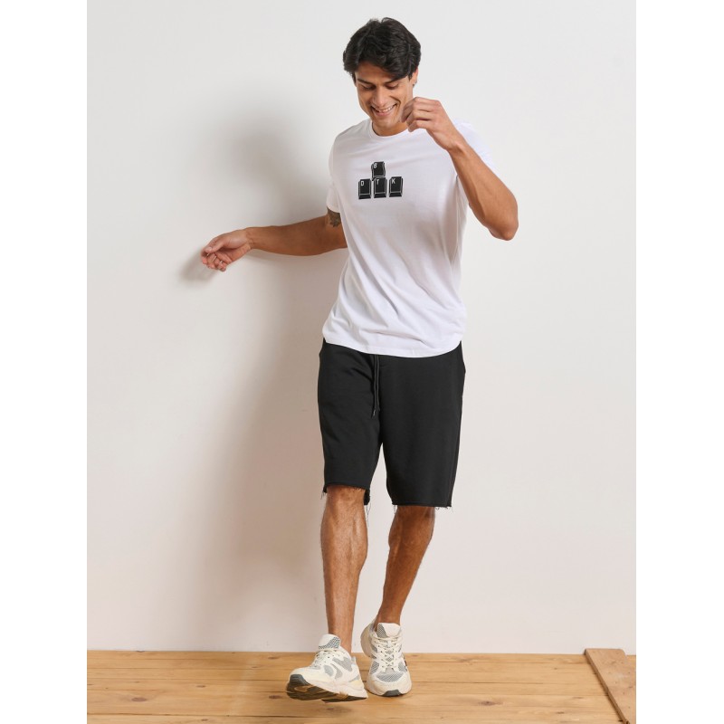 BodyTalk Ανδρική κοντομάνικη μπλούζα άσπρη BodyTalk Ανδρική κοντομάνικη μπλούζα άσπρη