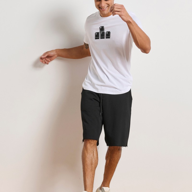 BodyTalk Ανδρική κοντομάνικη μπλούζα άσπρη BodyTalk Ανδρική κοντομάνικη μπλούζα άσπρη