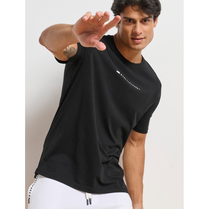 BodyTalk Ανδρική κοντομάνικη μπλούζα μαύρη BodyTalk Ανδρική κοντομάνικη μπλούζα μαύρη