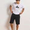 BodyTalk Ανδρική αθλητική βερμούδα Pants on μαύρη BodyTalk Ανδρική αθλητική βερμούδα Pants on μαύρη