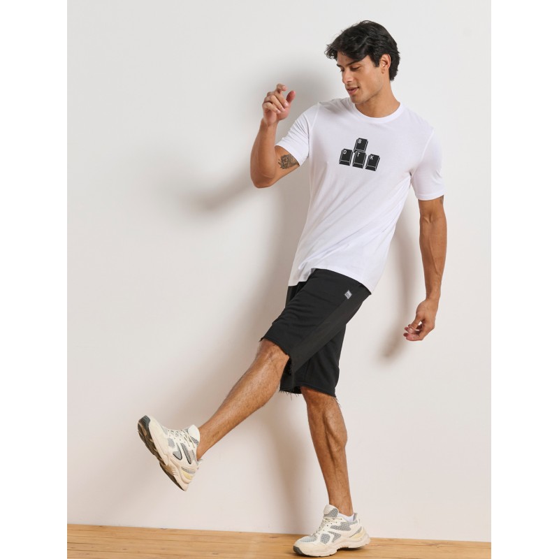 BodyTalk Ανδρική αθλητική βερμούδα Pants on μαύρη BodyTalk Ανδρική αθλητική βερμούδα Pants on μαύρη