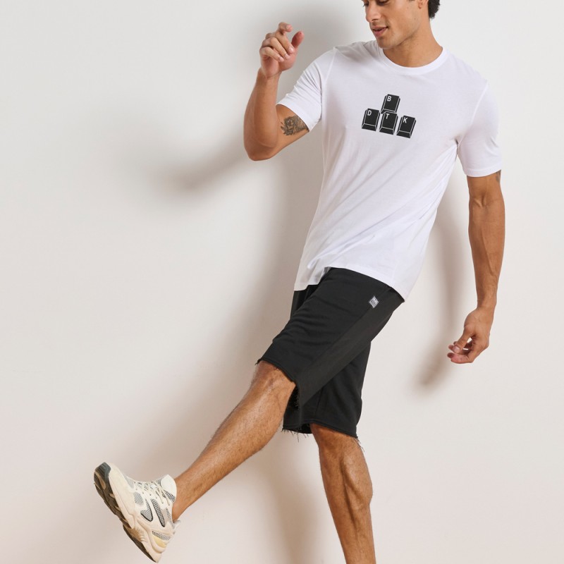 BodyTalk Ανδρική αθλητική βερμούδα Pants on μαύρη BodyTalk Ανδρική αθλητική βερμούδα Pants on μαύρη