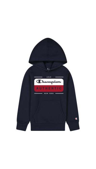 Champion Παιδική μπλούζα φούτερ με κουκούλα για αγόρι μπλε