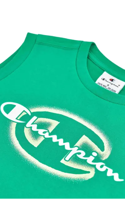 Champion Παιδκό σετ αμάνικη μπλούζα & βερμούδα πράσινο